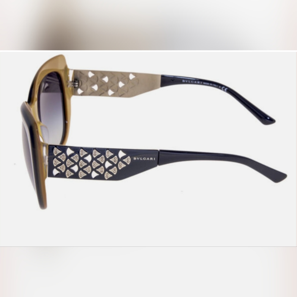 New - BVLGARI DIVAS DREAM TRILAYER BROWN SILVER Crystal